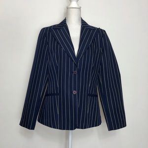 Metrostyle Navy Blue with Gold Stripes Blazer